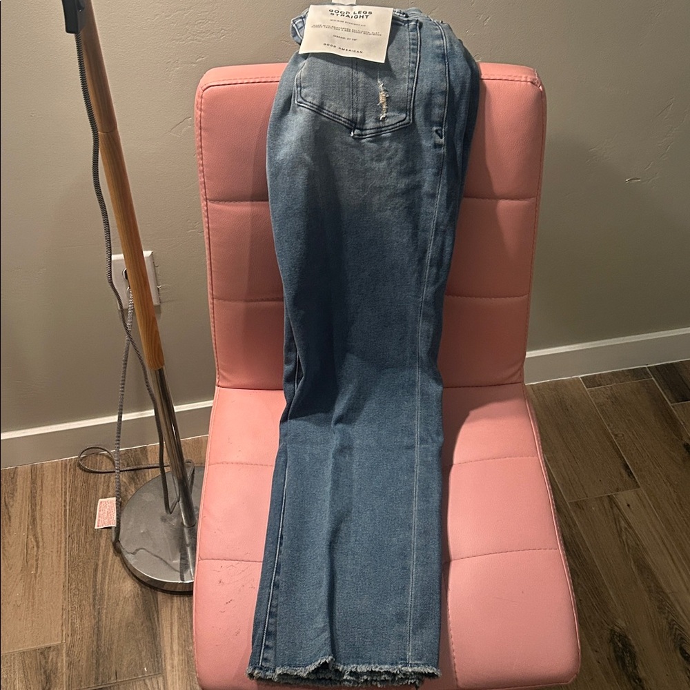 Good American Women's Denim Straight Leg Jeans - Picture 3 of 7